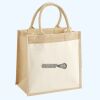 Cotton Pocket Jute Midi Tote Thumbnail
