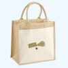 Cotton Pocket Jute Midi Tote Thumbnail