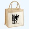 Cotton Pocket Jute Midi Tote Thumbnail