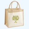 Cotton Pocket Jute Midi Tote Thumbnail