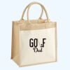 Cotton Pocket Jute Midi Tote Thumbnail