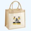Cotton Pocket Jute Midi Tote Thumbnail