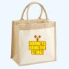 Cotton Pocket Jute Midi Tote Thumbnail