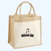 Cotton Pocket Jute Midi Tote Thumbnail