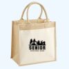 Cotton Pocket Jute Midi Tote Thumbnail