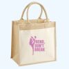 Cotton Pocket Jute Midi Tote Thumbnail
