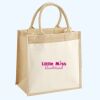 Cotton Pocket Jute Midi Tote Thumbnail