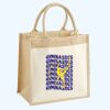 Cotton Pocket Jute Midi Tote Thumbnail