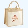 Cotton Pocket Jute Midi Tote Thumbnail