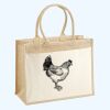 Cotton Pocket Jute Shopper Thumbnail