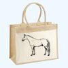 Cotton Pocket Jute Shopper Thumbnail