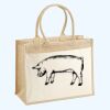 Cotton Pocket Jute Shopper Thumbnail