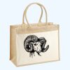 Cotton Pocket Jute Shopper Thumbnail