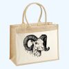 Cotton Pocket Jute Shopper Thumbnail