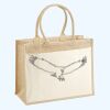 Cotton Pocket Jute Shopper Thumbnail