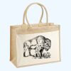 Cotton Pocket Jute Shopper Thumbnail