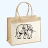 Cotton Pocket Jute Shopper Thumbnail