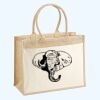 Cotton Pocket Jute Shopper Thumbnail