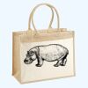 Cotton Pocket Jute Shopper Thumbnail