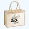 Cotton Pocket Jute Shopper Thumbnail