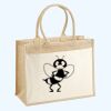 Cotton Pocket Jute Shopper Thumbnail