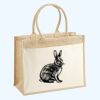 Cotton Pocket Jute Shopper Thumbnail
