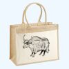 Cotton Pocket Jute Shopper Thumbnail