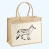 Cotton Pocket Jute Shopper Thumbnail