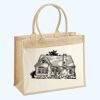 Cotton Pocket Jute Shopper Thumbnail