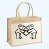 Cotton Pocket Jute Shopper Thumbnail