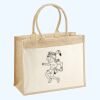 Cotton Pocket Jute Shopper Thumbnail