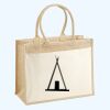 Cotton Pocket Jute Shopper Thumbnail