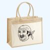 Cotton Pocket Jute Shopper Thumbnail