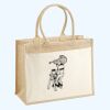 Cotton Pocket Jute Shopper Thumbnail