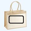 Cotton Pocket Jute Shopper Thumbnail