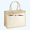 Cotton Pocket Jute Shopper Thumbnail