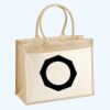 Cotton Pocket Jute Shopper Thumbnail