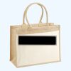 Cotton Pocket Jute Shopper Thumbnail