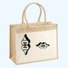 Cotton Pocket Jute Shopper Thumbnail