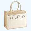 Cotton Pocket Jute Shopper Thumbnail
