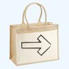 Cotton Pocket Jute Shopper Thumbnail