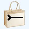 Cotton Pocket Jute Shopper Thumbnail