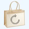 Cotton Pocket Jute Shopper Thumbnail