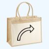 Cotton Pocket Jute Shopper Thumbnail