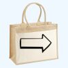 Cotton Pocket Jute Shopper Thumbnail
