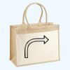 Cotton Pocket Jute Shopper Thumbnail