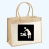 Cotton Pocket Jute Shopper Thumbnail