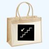 Cotton Pocket Jute Shopper Thumbnail