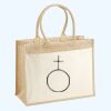 Cotton Pocket Jute Shopper Thumbnail