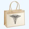 Cotton Pocket Jute Shopper Thumbnail